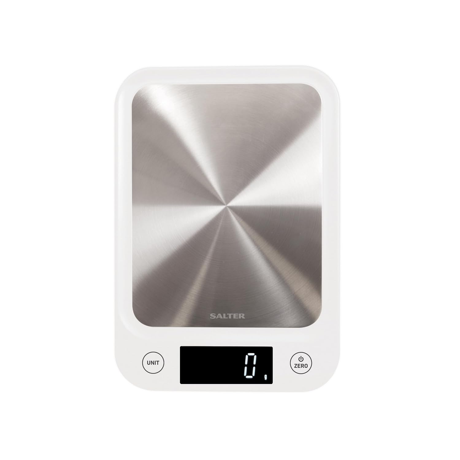 Buy Salter,Salter 1105 SSWHDR Stainless Steel Electronic Kitchen Scale – 5kg Capacity, Slim Digital Design (White) - Gadcet UK | UK | London | Scotland | Wales| Near Me | Cheap | Pay In 3 | Weighing Scale